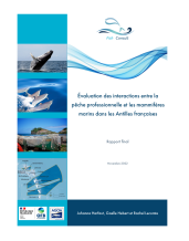 Couverture rapport étude - interactions pêche professionnelle et mammifères marins Antilles françaises